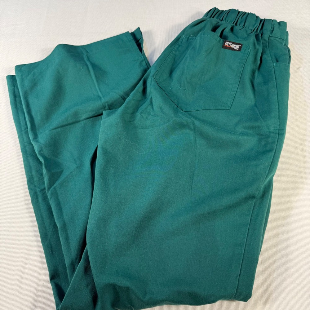 Grey's Anatomy 4232P XSP Scrub Pants Elastic Waist Drawstring‎ Pockets Green